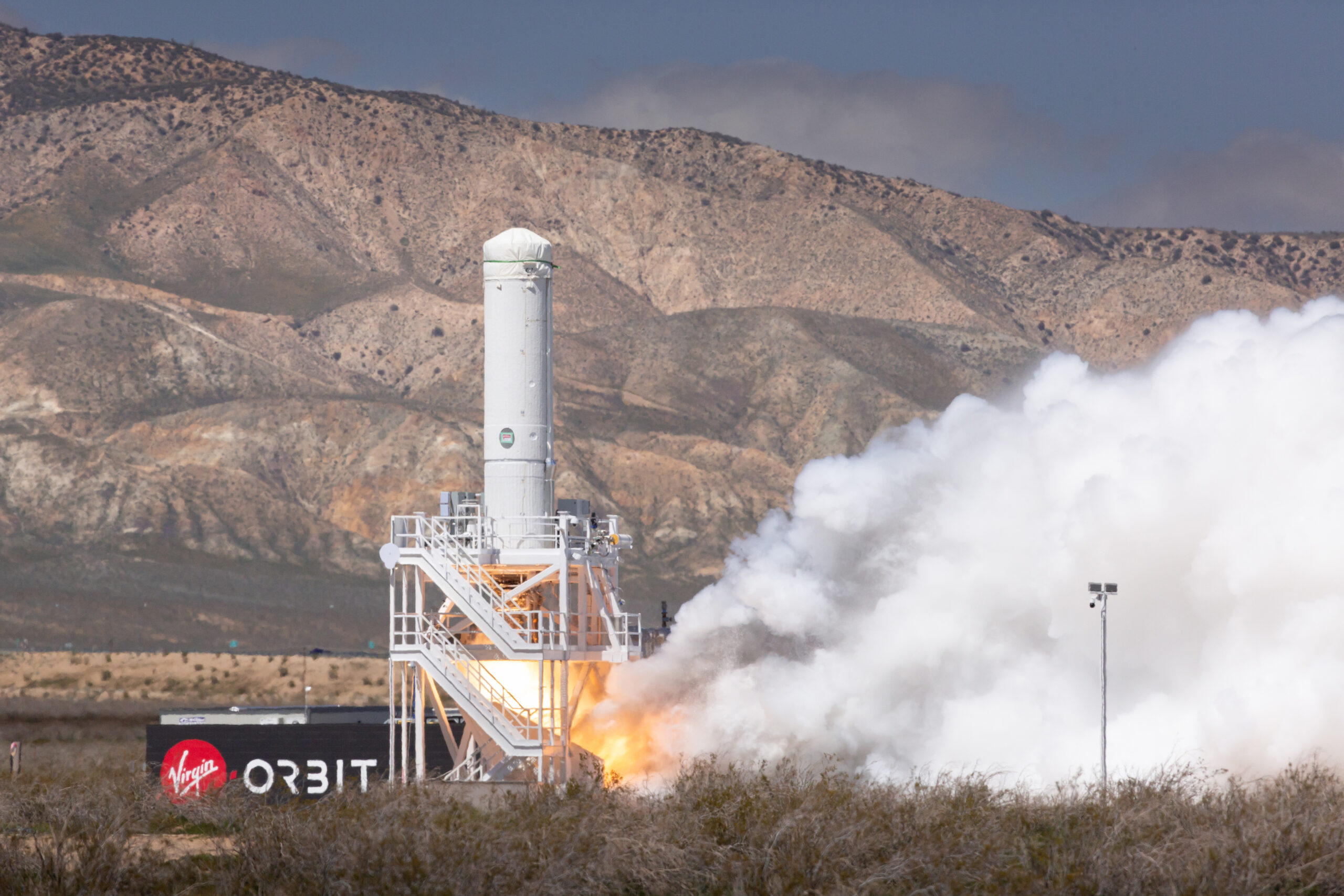 LauncherOne at Mojave desert in 2019.