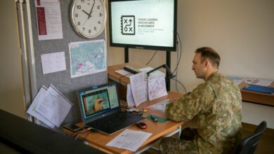 Troop Leading Procedures in Movement distance learning course for Ukrainian troops