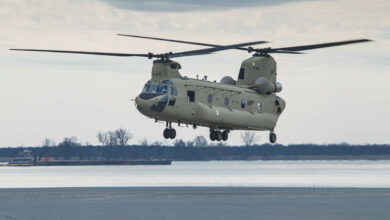 Royal Netherlands Air Force CH-47F Chinook transport helicopter
