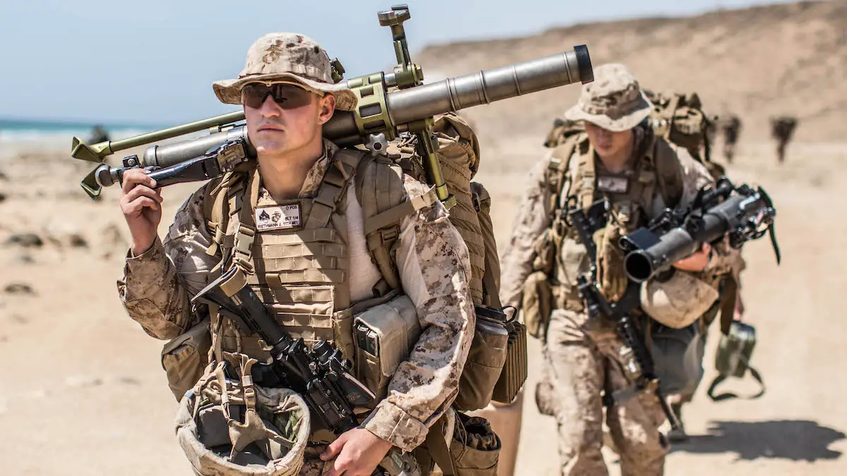 US Marines during Exercise Sea Soldier in 2017, an annual exercise conducted with the Royal Army of Oman