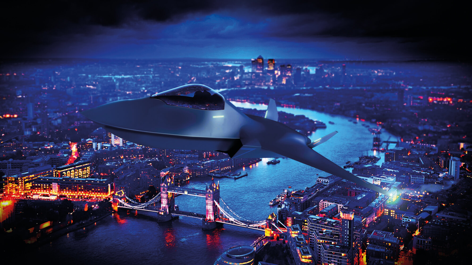 Tempest jet concept for Future Combat Air System (FCAS) program.