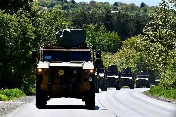 Military convoy