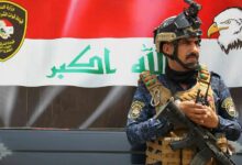 A member of the Iraqi federal police