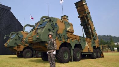 South Korea displays a Hyunmoo-2 missile system