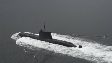Turkey's Piri Reis submarine during sea trials