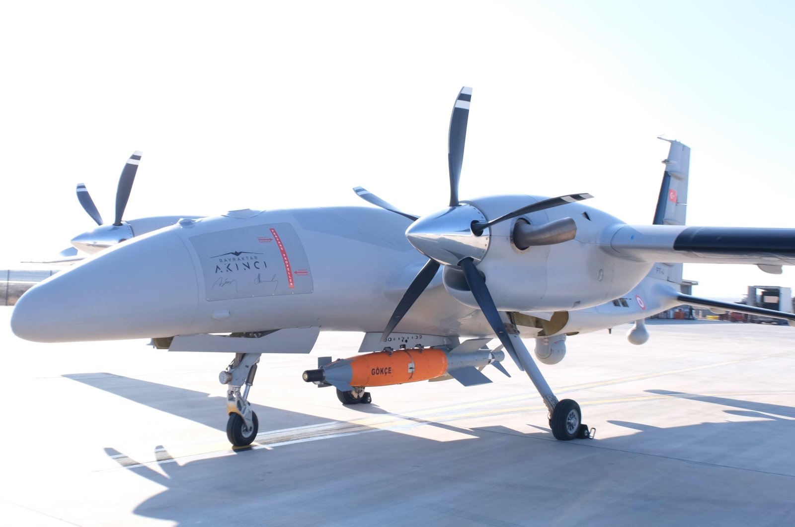 The Bayraktar Akinci drone with Gokce