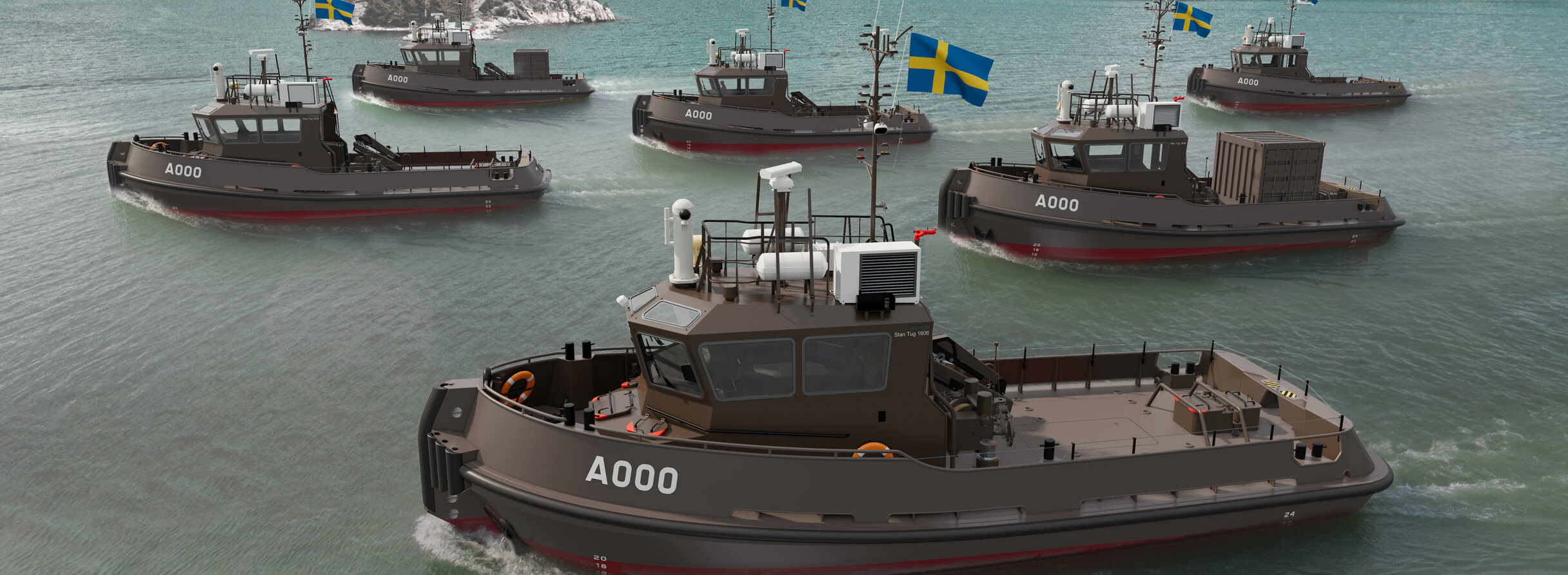 Ice-class Stan Tugs 1706 for Swedish Navy.