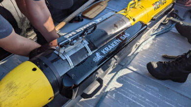 HII REMUS underwater drone with Kraken's synthetic aperture sonar. Photo: Kraken Robotics