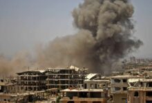 An air strike in Syria