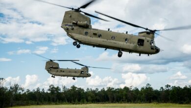 CH-47F Chinook helicopter
