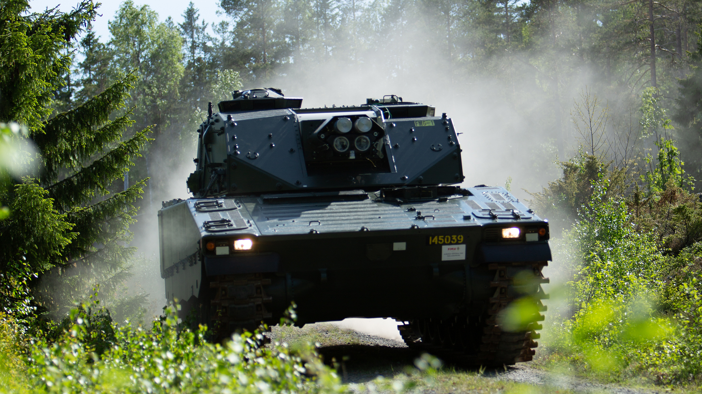 CV90 combat vehicle mortar system,