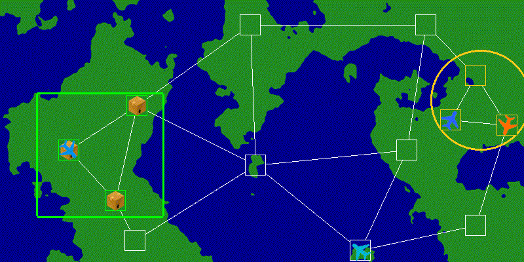 Airlift route scenario