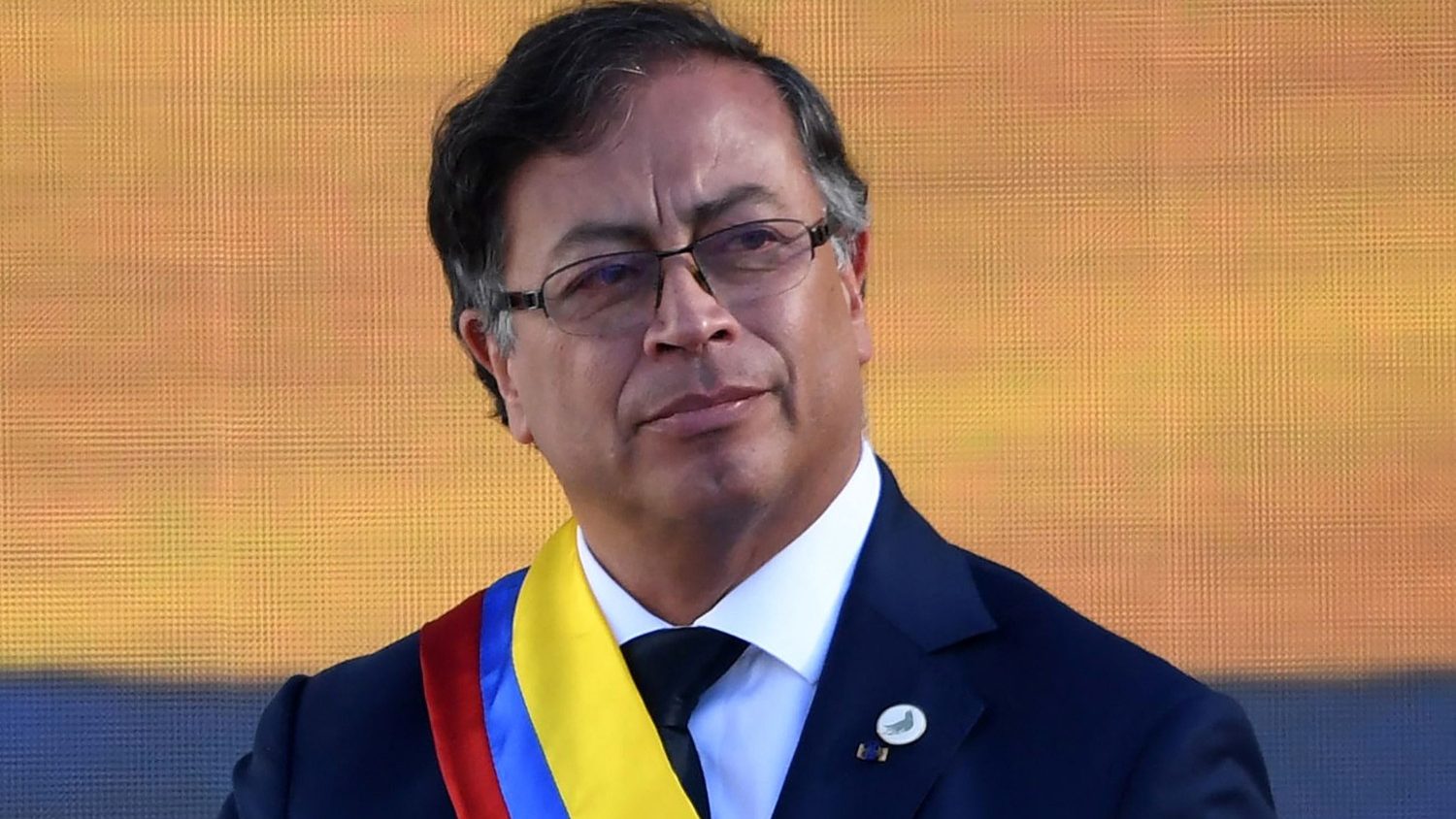 Colombian President Gustavo Petro at his inauguration
