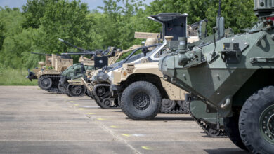 Army Futures Command held demonstrations of technology and equipment on May 16, 2019, at the Texas A&M University System’s RELLIS Campus in Bryan, Texas. Six weapons and defense industry vendors showcased seven autonomous combat vehicles in an effort for Army officials to decide which machines fit their needs best and what needs to be improved on. (U.S. Army Photo by Mr. Luke J. Allen)
