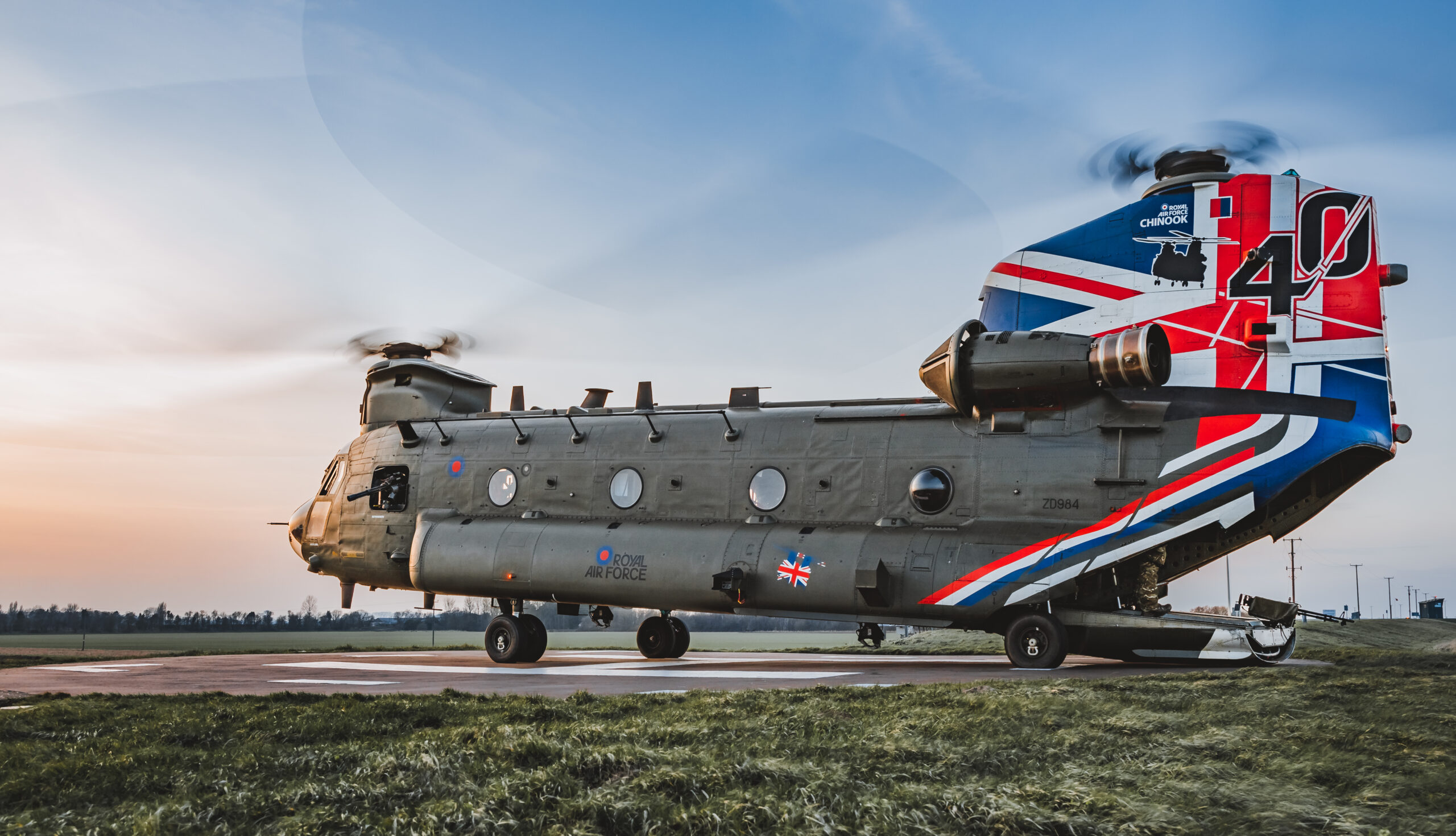 Royal Air Force Conducts Airborne Gunnery Training With Chinooks Royal Air Force Conducts Airborne Gunnery Training With Chinooks