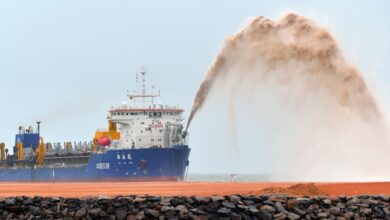 Chinese sand-dredging vessel