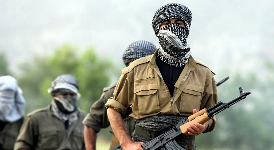 PKK fighters in northern Iraq near the Turkish border