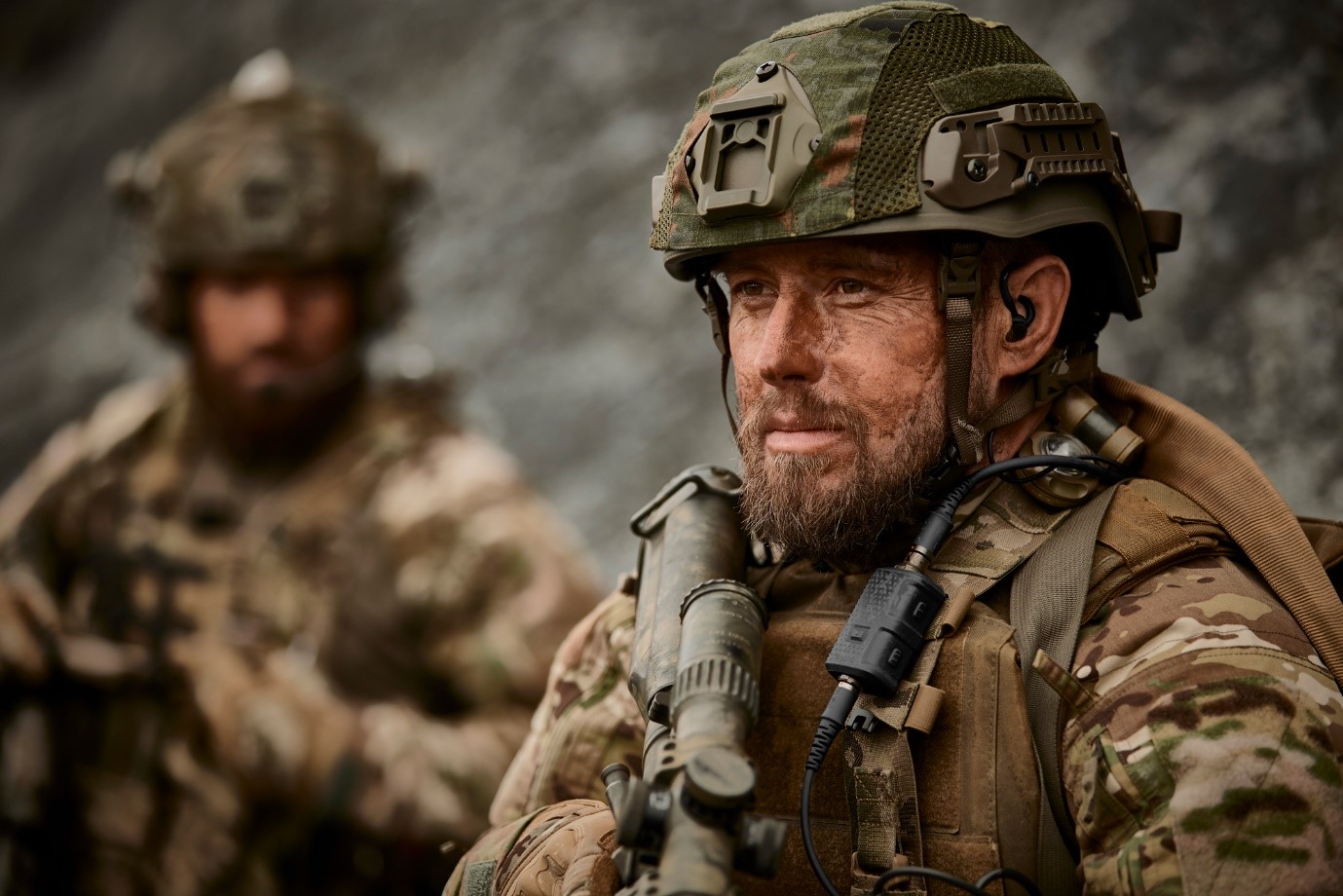 Solider equipped with tactical radio. Photo: Thales