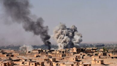 An air strike in Deir Ezzor