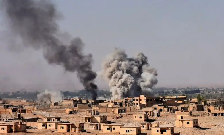 An air strike in Deir Ezzor