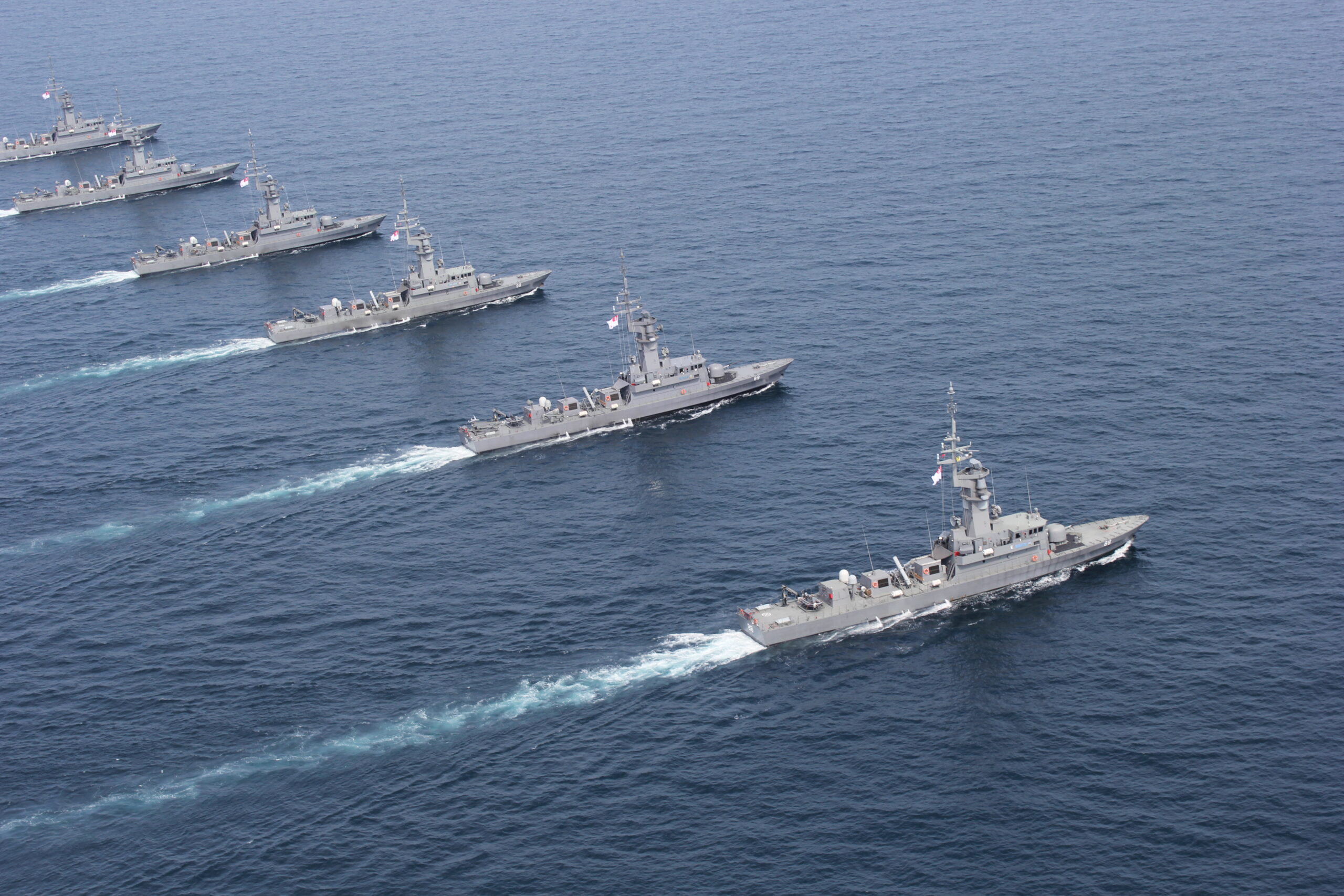 Republic of Singapore Navy's Victory-class missile corvette fleet.