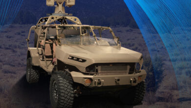 Army Multipurpose High Energy Laser, or AMP-HEL, mounted on an Infantry Squad Vehicle