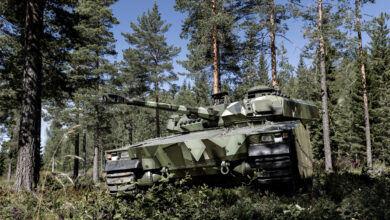 CV90 MkIV infantry fighting vehicle.
