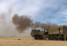 Rheinmetall and Elnit Systems conduct live-fire demonstration of automated 155mm L52 wheeled self-propelled howitzer.