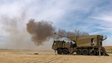 Rheinmetall and conduct live-fire demonstration of automated 155mm L52 wheeled self-propelled howitzer.