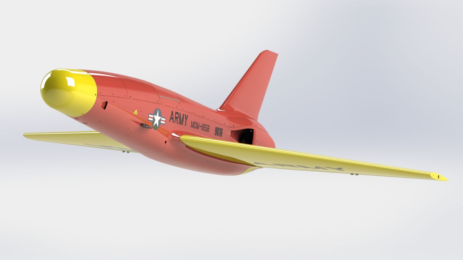 MQM-185B, a custom Banshee Jet 80+ aerial target drone.