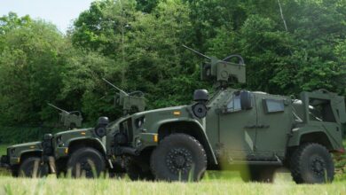 JLTV armored all-terrain vehicles of the Lithuanian army