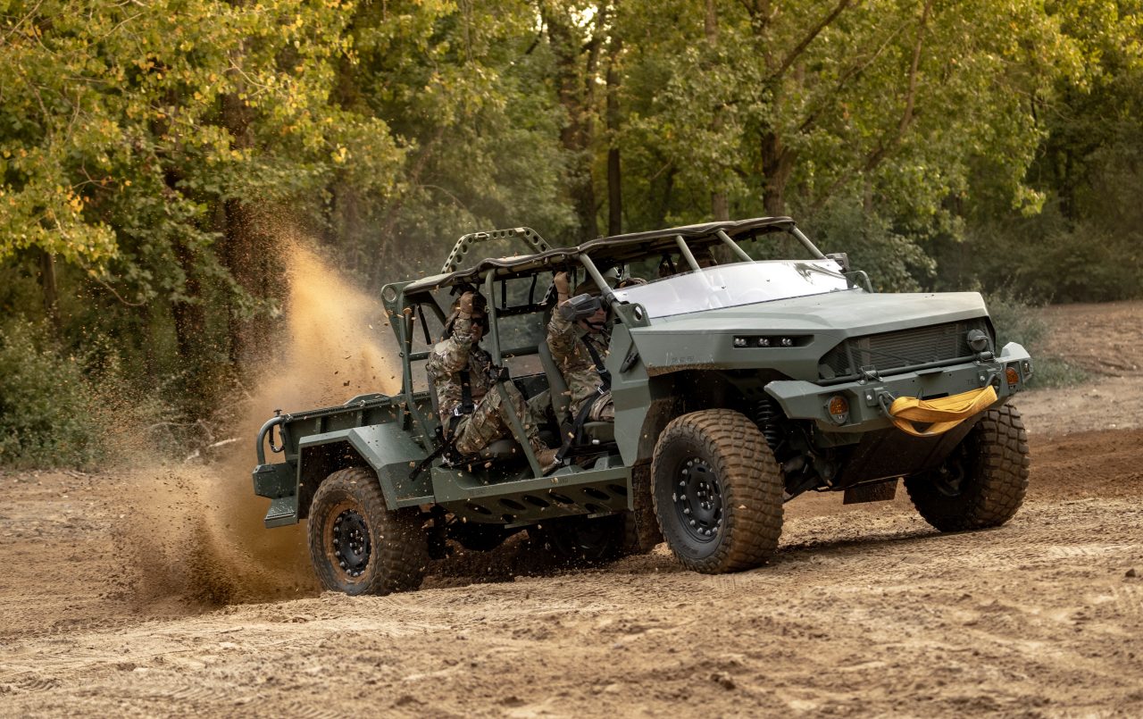 The Multi-Mission and Logistic vehicle operated in off-road environment.