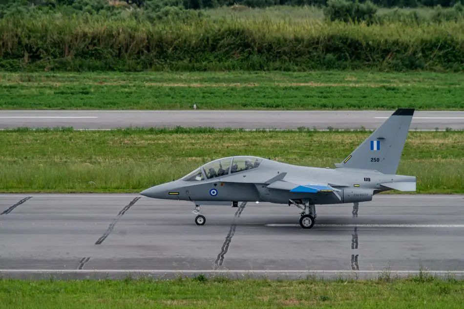 An M-346 trainer jet delivered by Elbit Systems