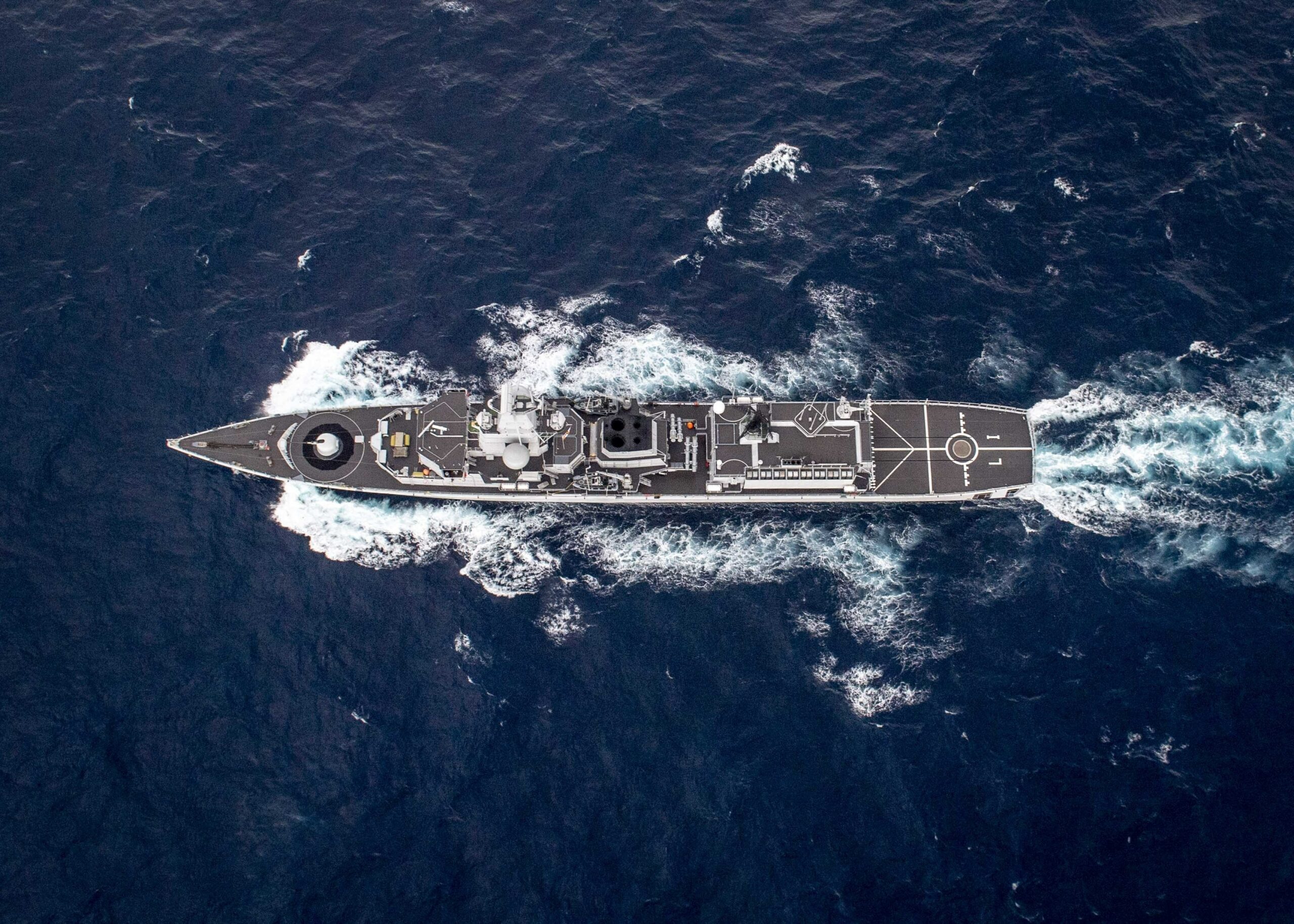 ATLANTIC OCEAN (Aug. 25, 2019) The Belgian navy Karel Doorman-class frigate Leopold I (F930) transits the Atlantic Ocean. Leopold I is underway on a regularly-scheduled deployment as part of Standing NATO Maritime Group 1 to conduct maritime operations and provide a continuous maritime capability for NATO in the northern Atlantic. (U.S. Navy photo by Mass Communication Specialist 2nd Class Cameron Stoner)