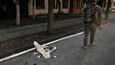 Downed Russian drone
