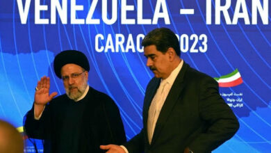 Iranian President Ebrahim Raisi arrived in Venezuela for the start of a June 2023 visit to "friendly countries" that also include Cuba and Nicaragua