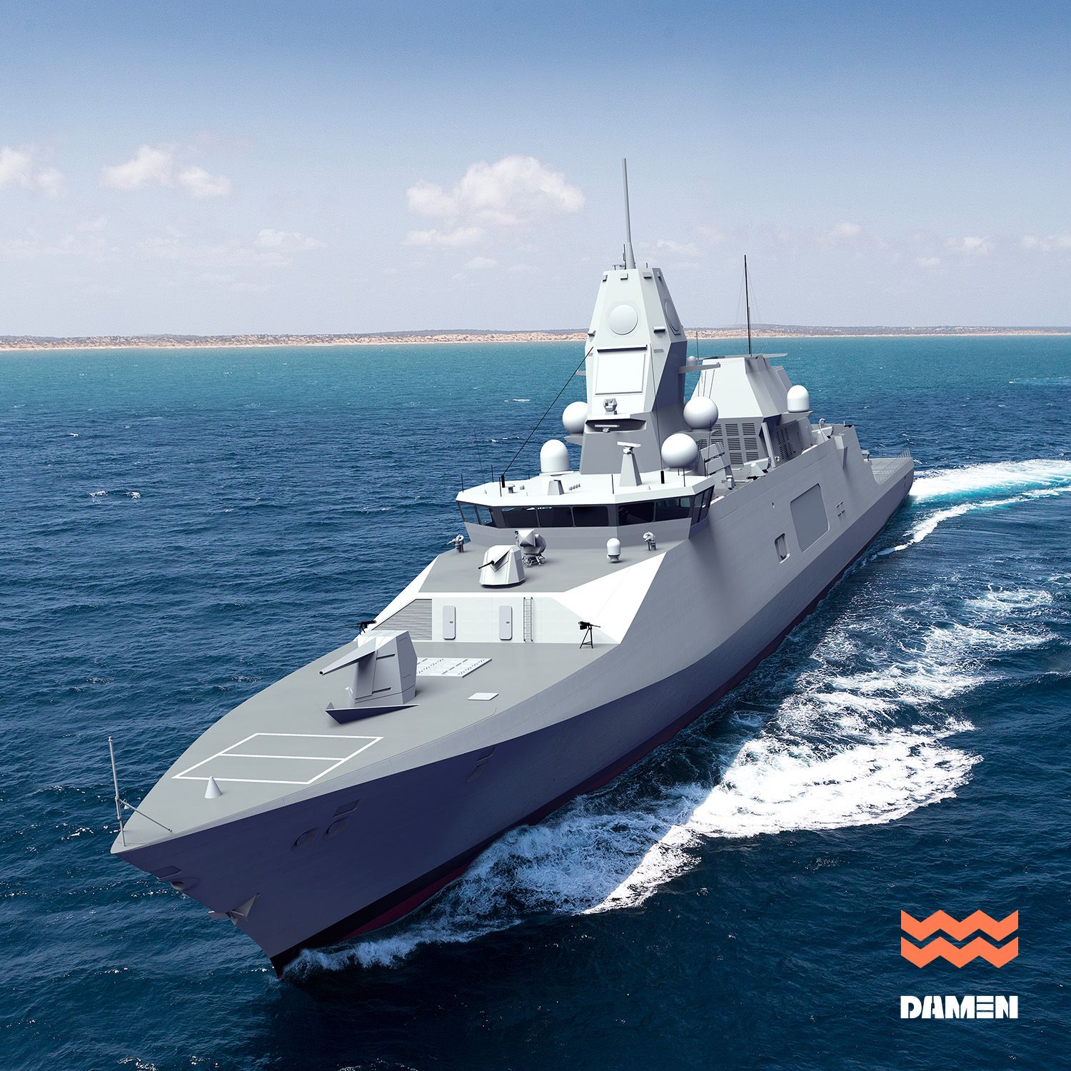 Concept of Dutch and Belgian Navy's future anti-submarine warfare frigate.