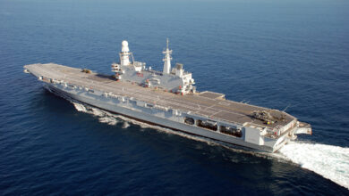 Italian Navy's aircraft carrier ITS Cavour