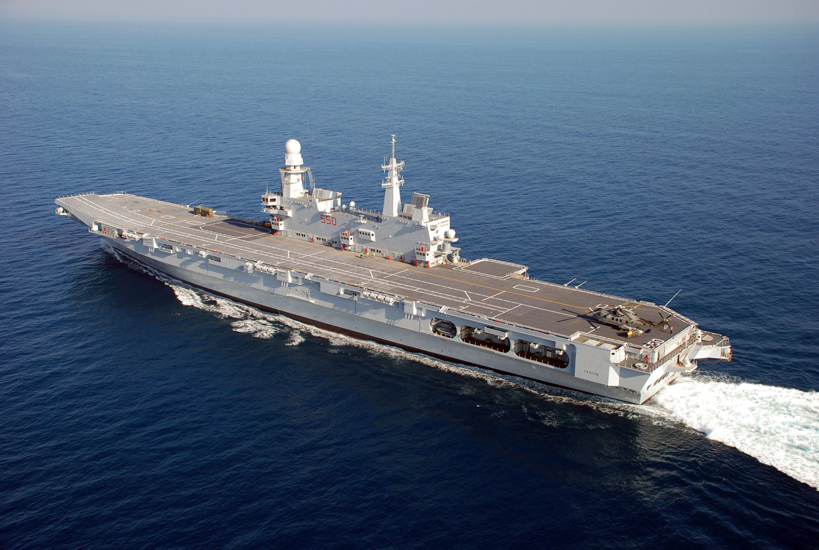 Italian Navy's aircraft carrier ITS Cavour