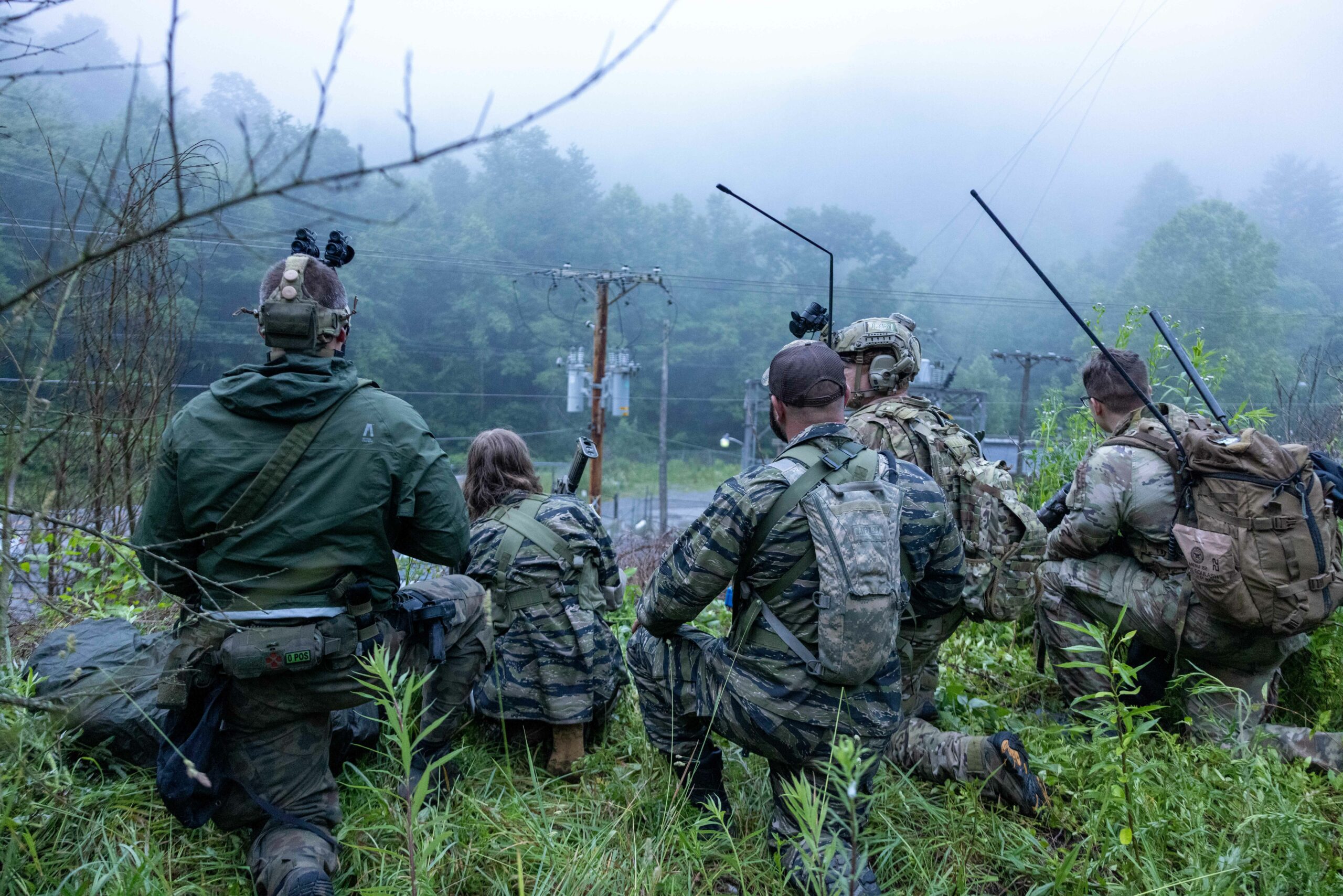 US Army Guard Special Forces Practice Counterinsurgency in West Virginia