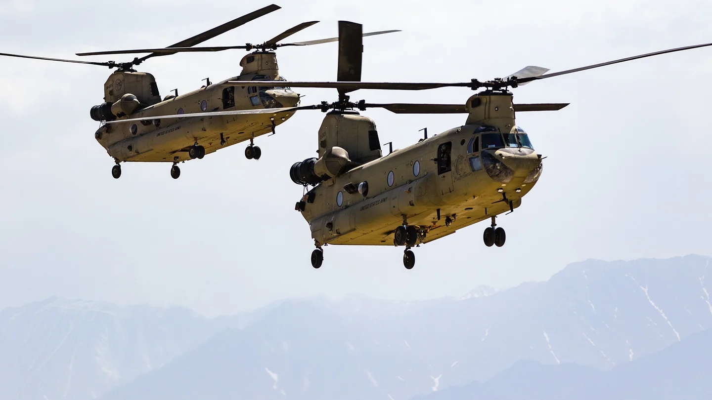 CH-47 Chinook helicopters