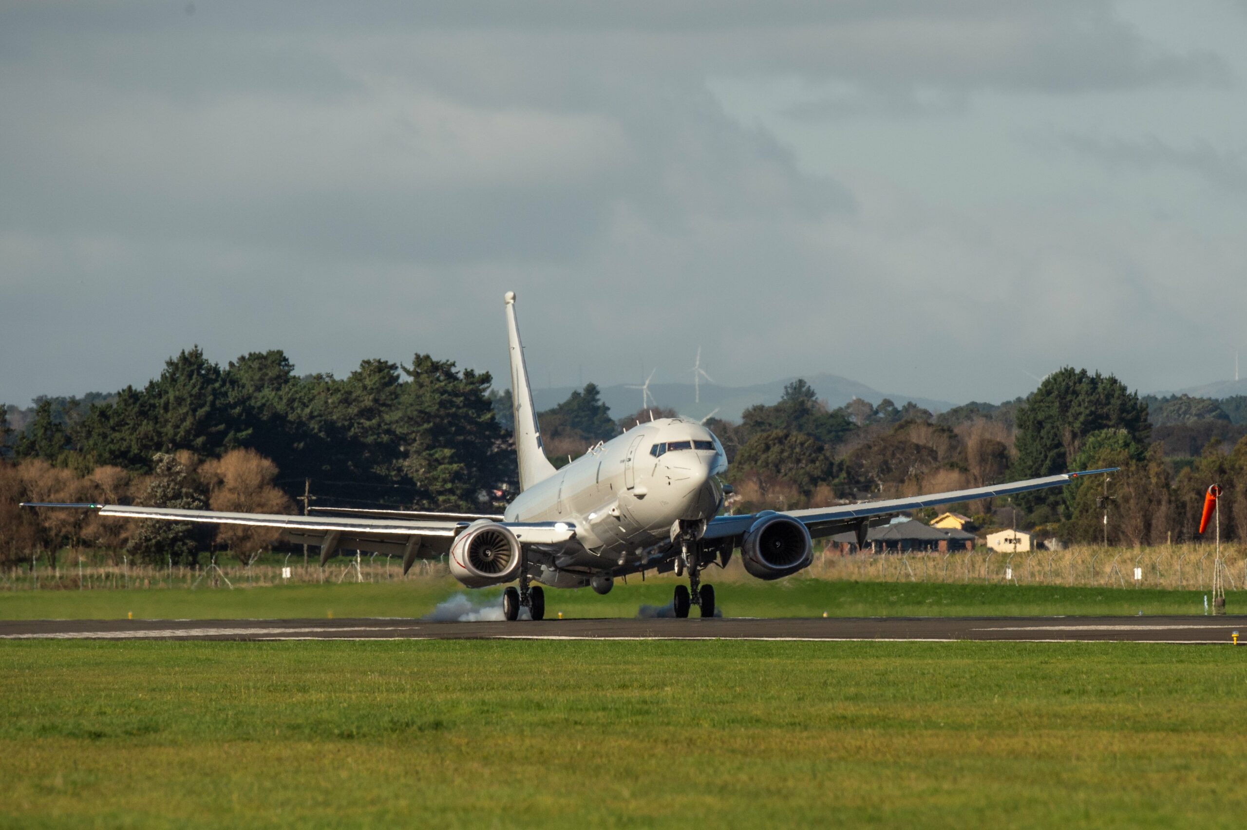 Royal New Zealand Air Force's fourth P-8A Poseidon maritime patrol aircraft arrives at Ohakea. Photo: New Zealand Ministry of Defence