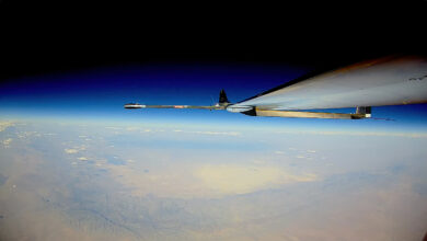 BAE Systems’ PHASA-35 aircraft during its first stratospheric flight. Photo: BAE Systems