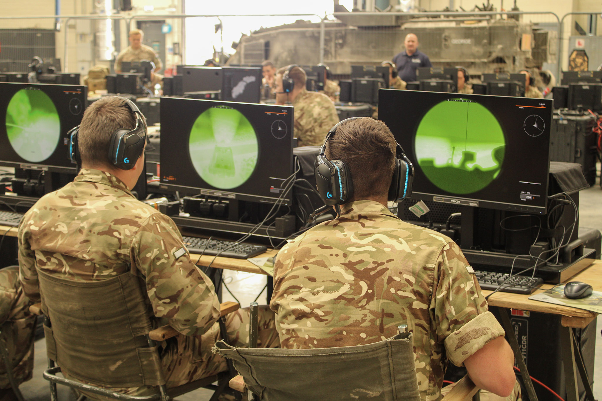 The Royal Signals use a new VR training system.