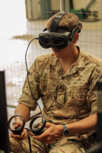 The Royal Signals use a new VR training system.