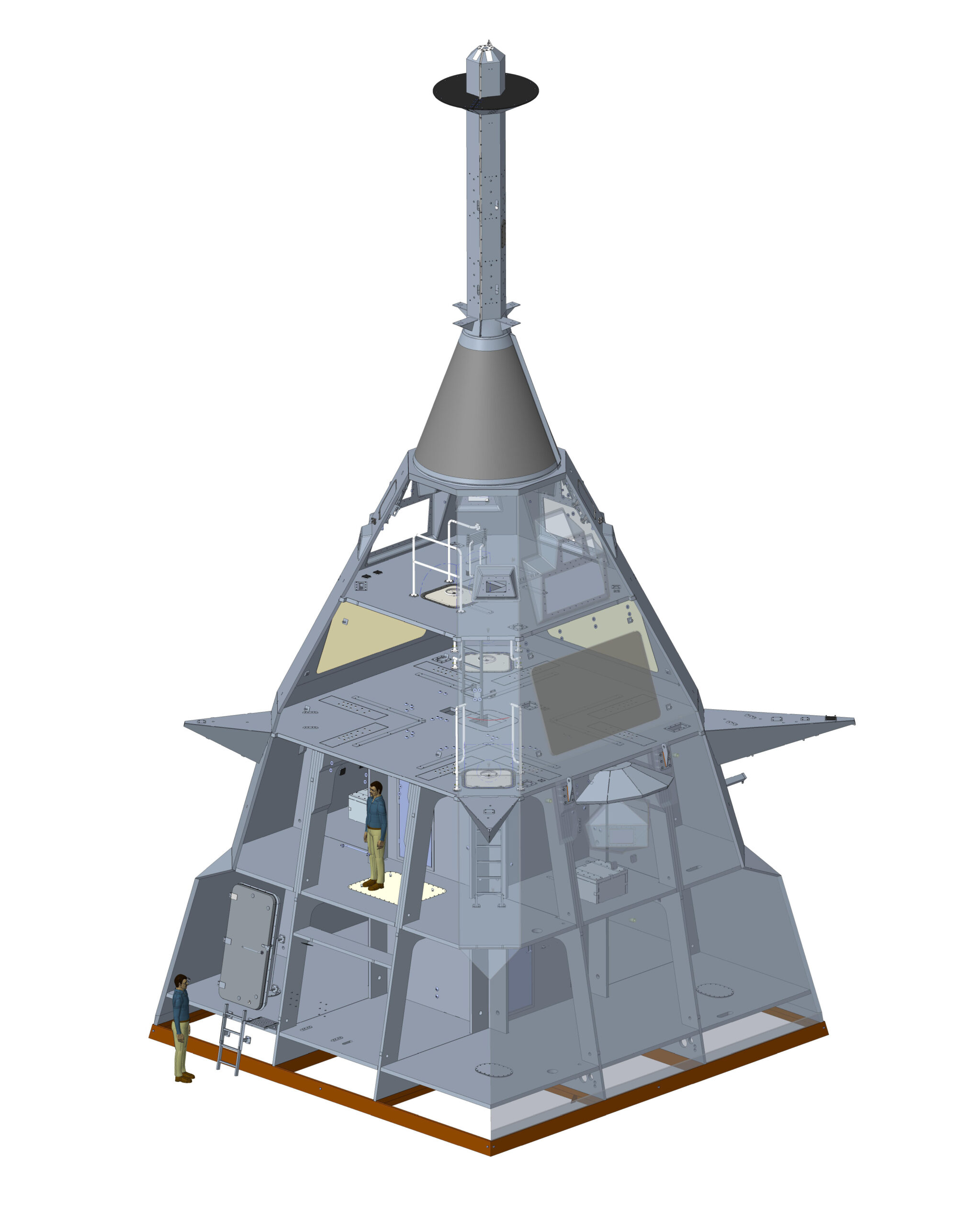 Rendering of composite mast for the Finnish Navy's future Pohjanmaa-class corvettes