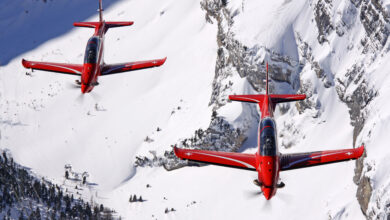 Swiss Air Force PC-21 military training aircraft