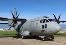 Slovenia's first C-27J Spartan military transport aircraft