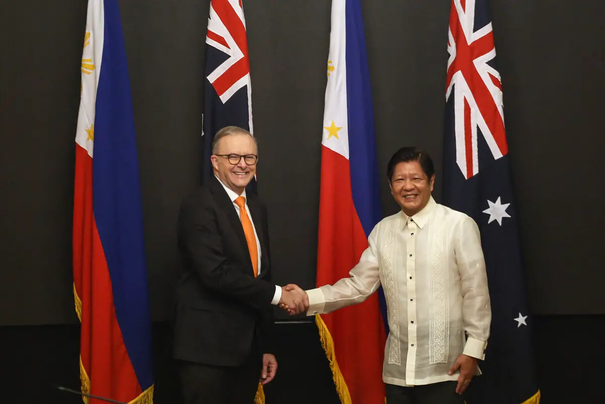 Philippines' President Ferdinand Marcos Jr. and Australia's Prime Minister Anthony Albanese
