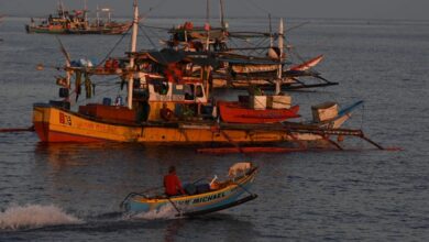 Filipino fishermen say that China's actions at Scarborough Shoal are robbing them of a key source of income